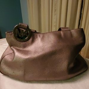 Michael Kors silver gold tint bag